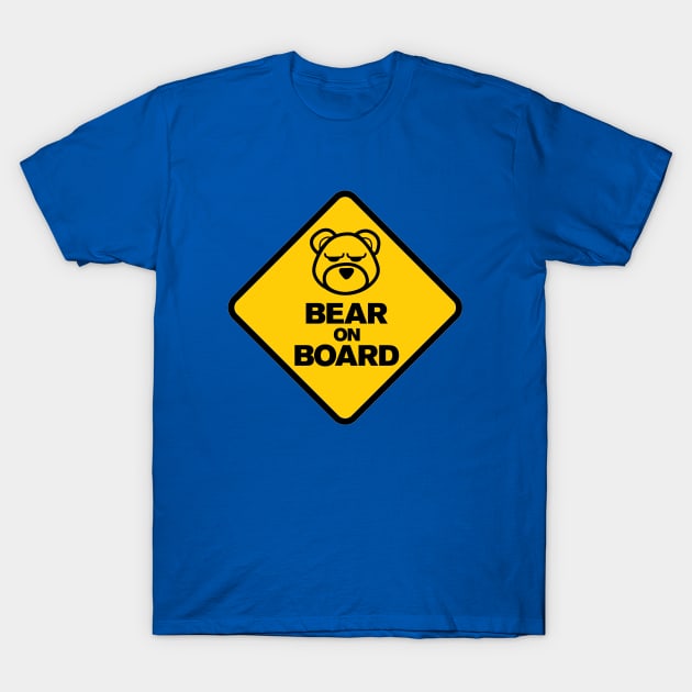 Bear On Board T-Shirt by bobbuel